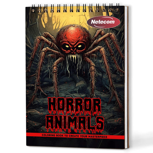 Netecom Horror Animals Coloring Book For Adults