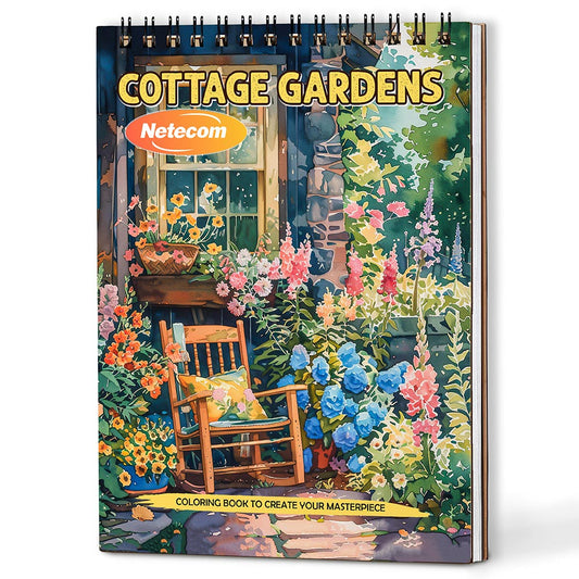 Cottage Gardens Coloring Book For Adults
