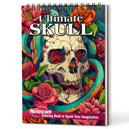 Netecom Ultimate Skull Coloring Book For Adults