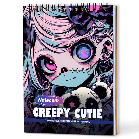 Creepy Cutie Coloring Book For Adults