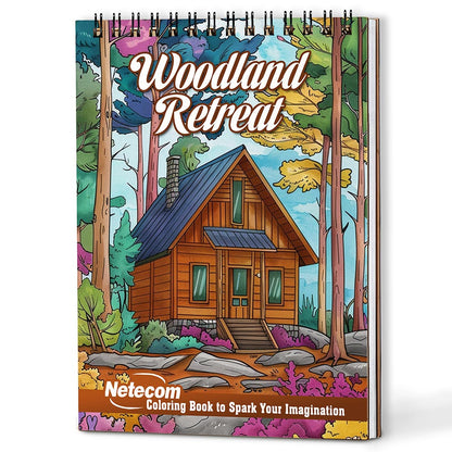 Netecom Woodland Retreat Coloring Book For Adults