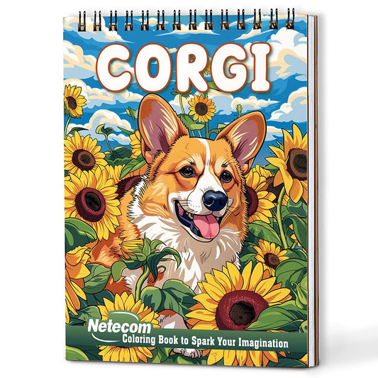 Netecom Corgi Coloring Book For Adults