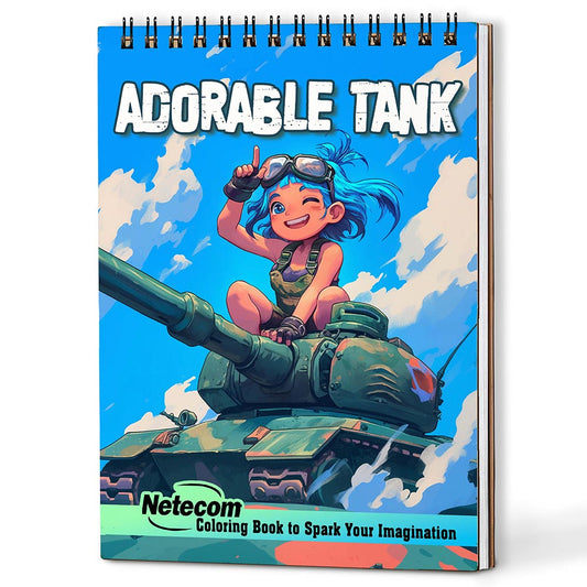 Netecom Adorable Tank Coloring Book For Adults
