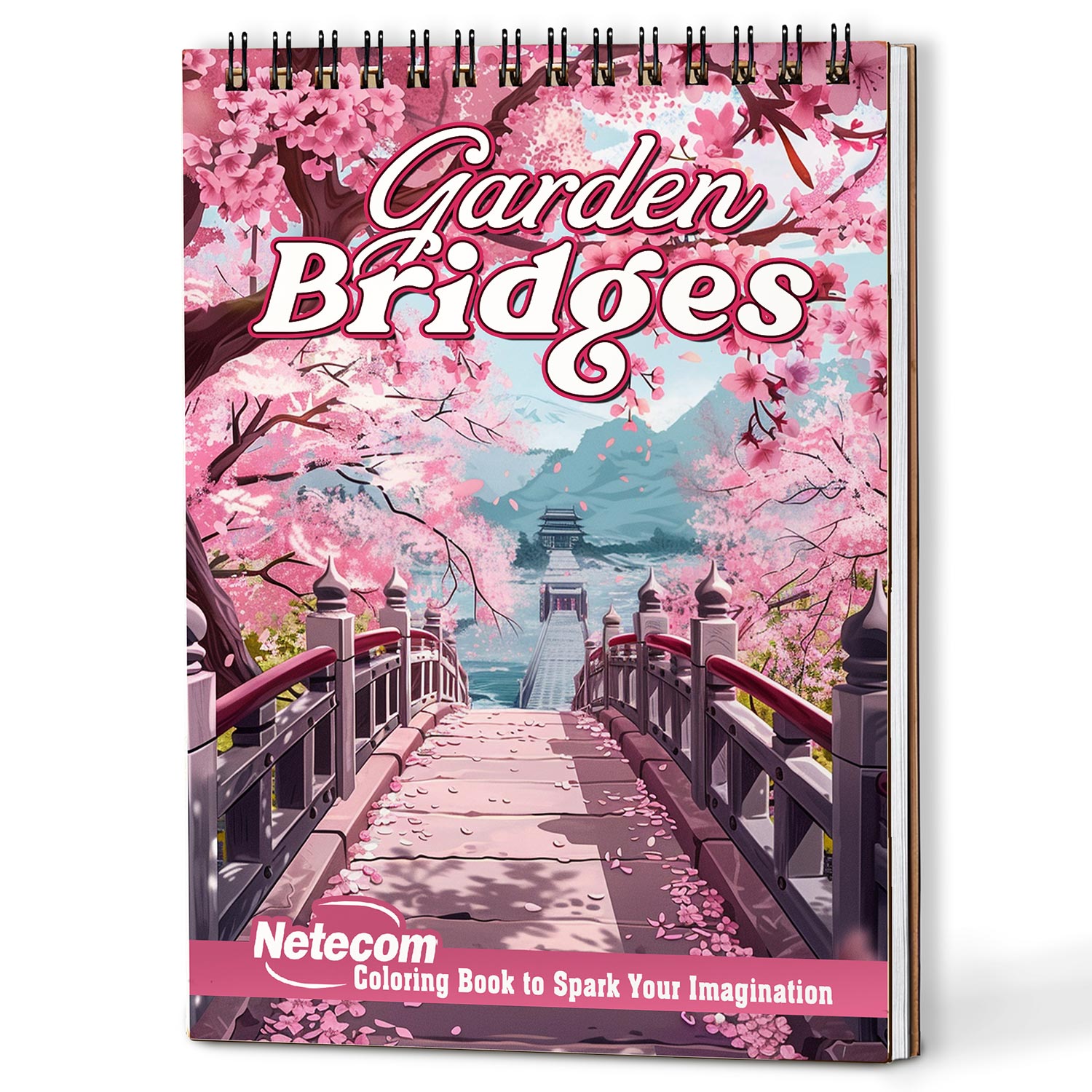 Netecom Garden Bridges Coloring Book For Adults