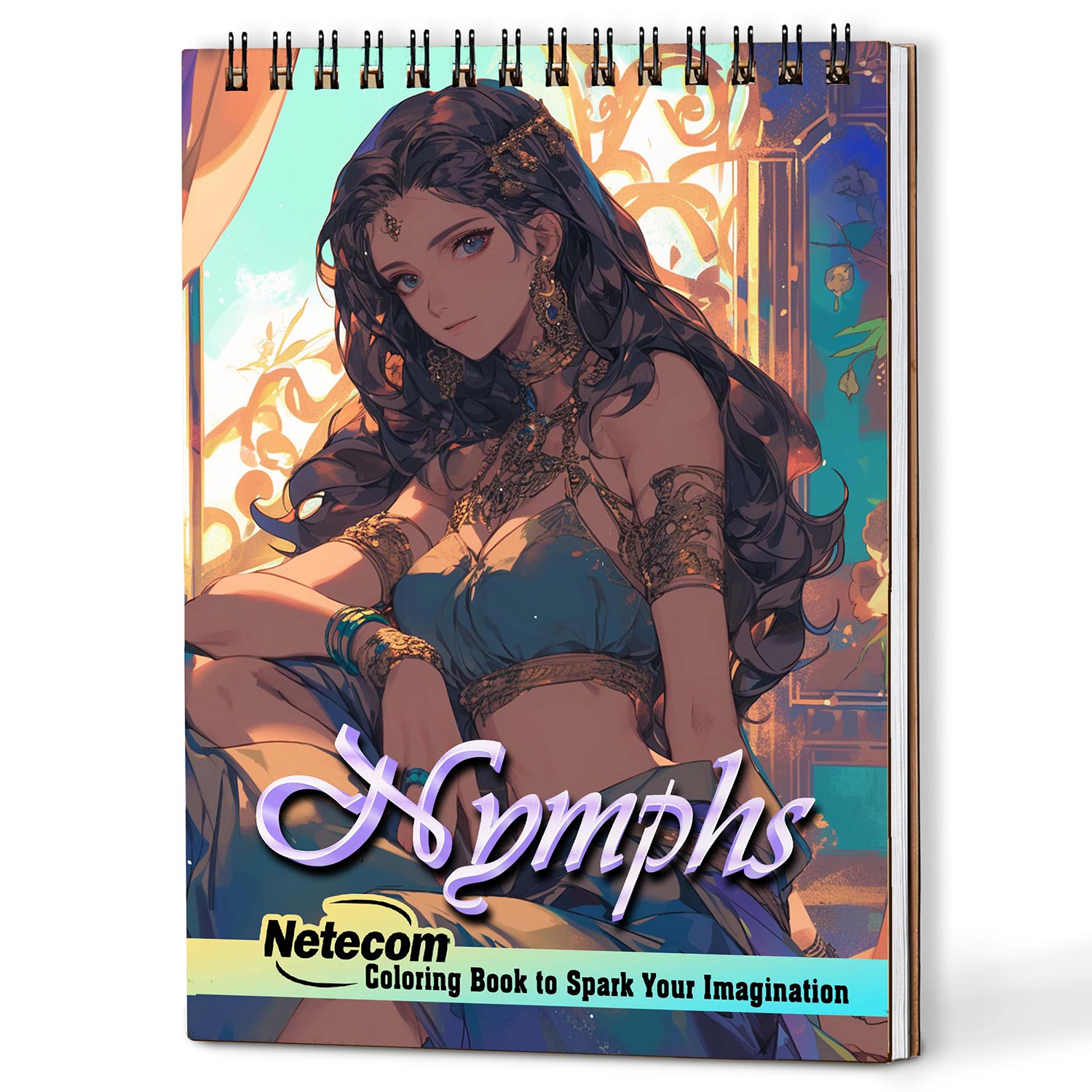 Netecom Nymph Coloring Book For Adults