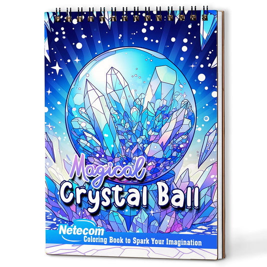 Netecom Magical Crystal Ball Coloring Book For Adults