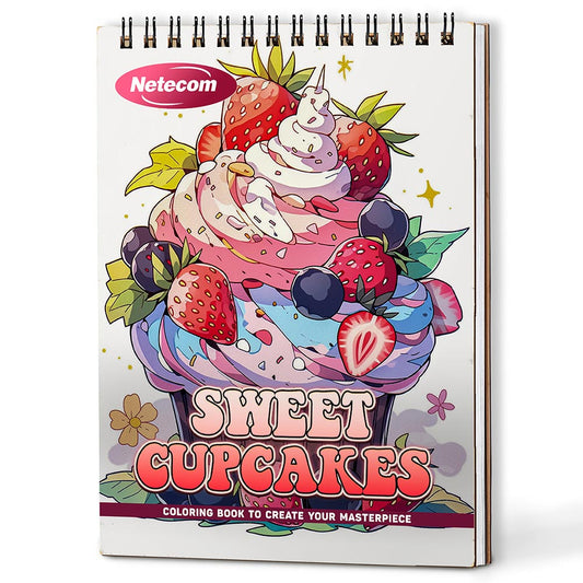 Sweet Cupcakes Coloring Book For Adults