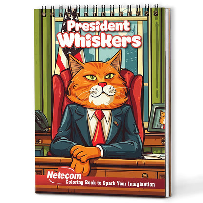 Netecom President Whiskers Coloring Book For Adults