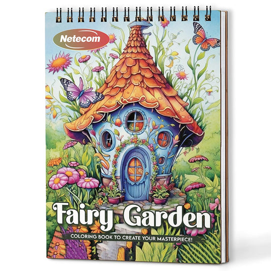 Netecom Fairy Garden Coloring Book For Adults