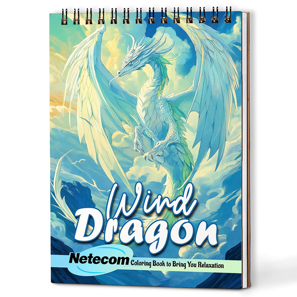 Netecom Wind Dragon Coloring Book For Adults