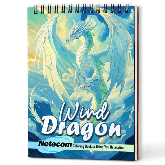Netecom Wind Dragon Coloring Book For Adults