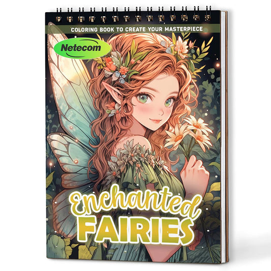 Enchanted Fairies Coloring Book For Adults