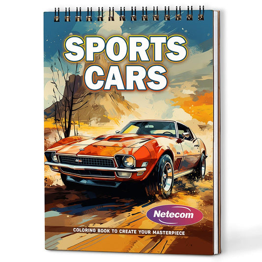 Sports Cars Coloring Book For Adults