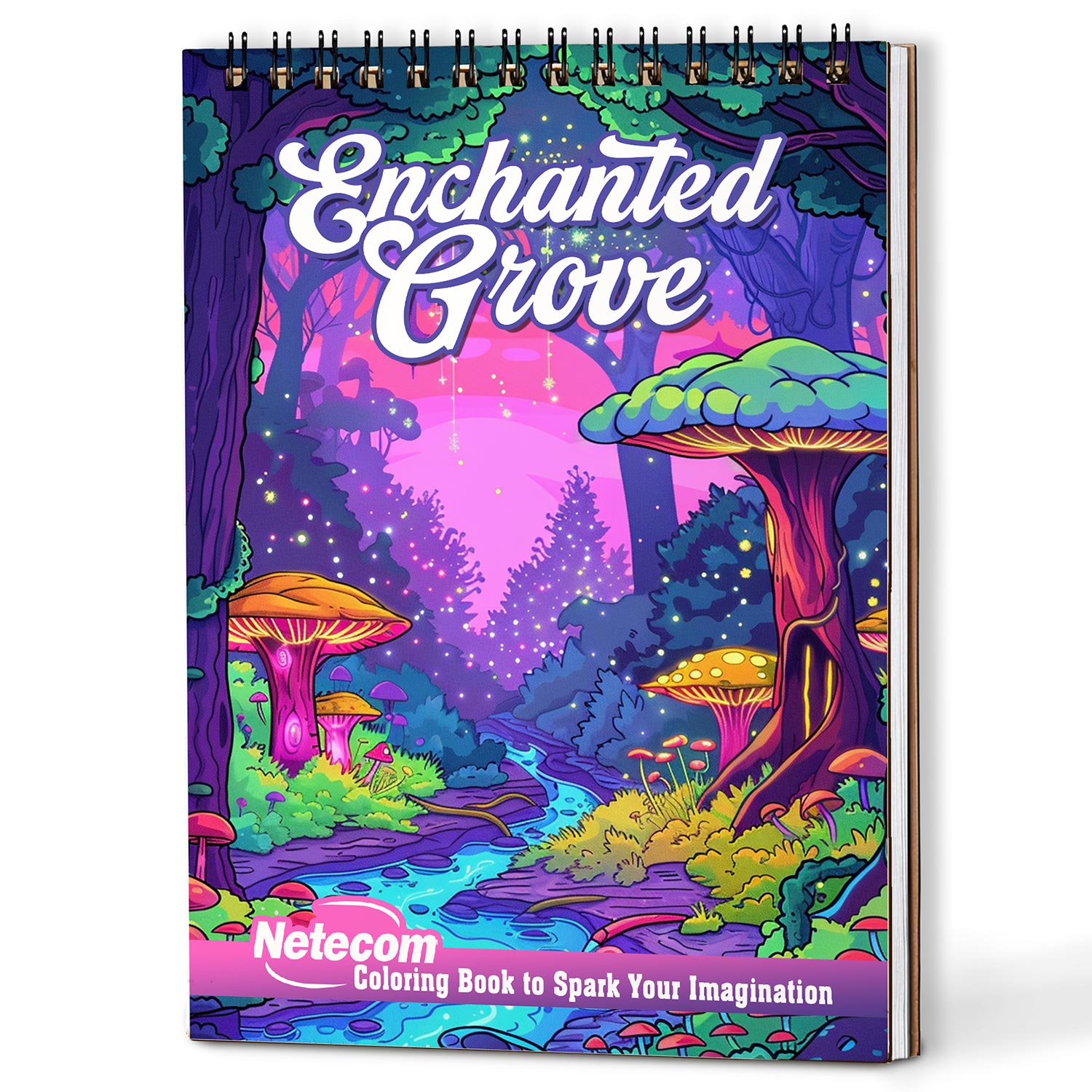 Netecom Enchanted Grove Coloring Book For Adults
