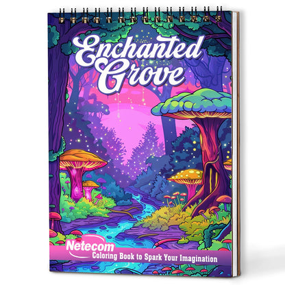 Netecom Enchanted Grove Coloring Book For Adults
