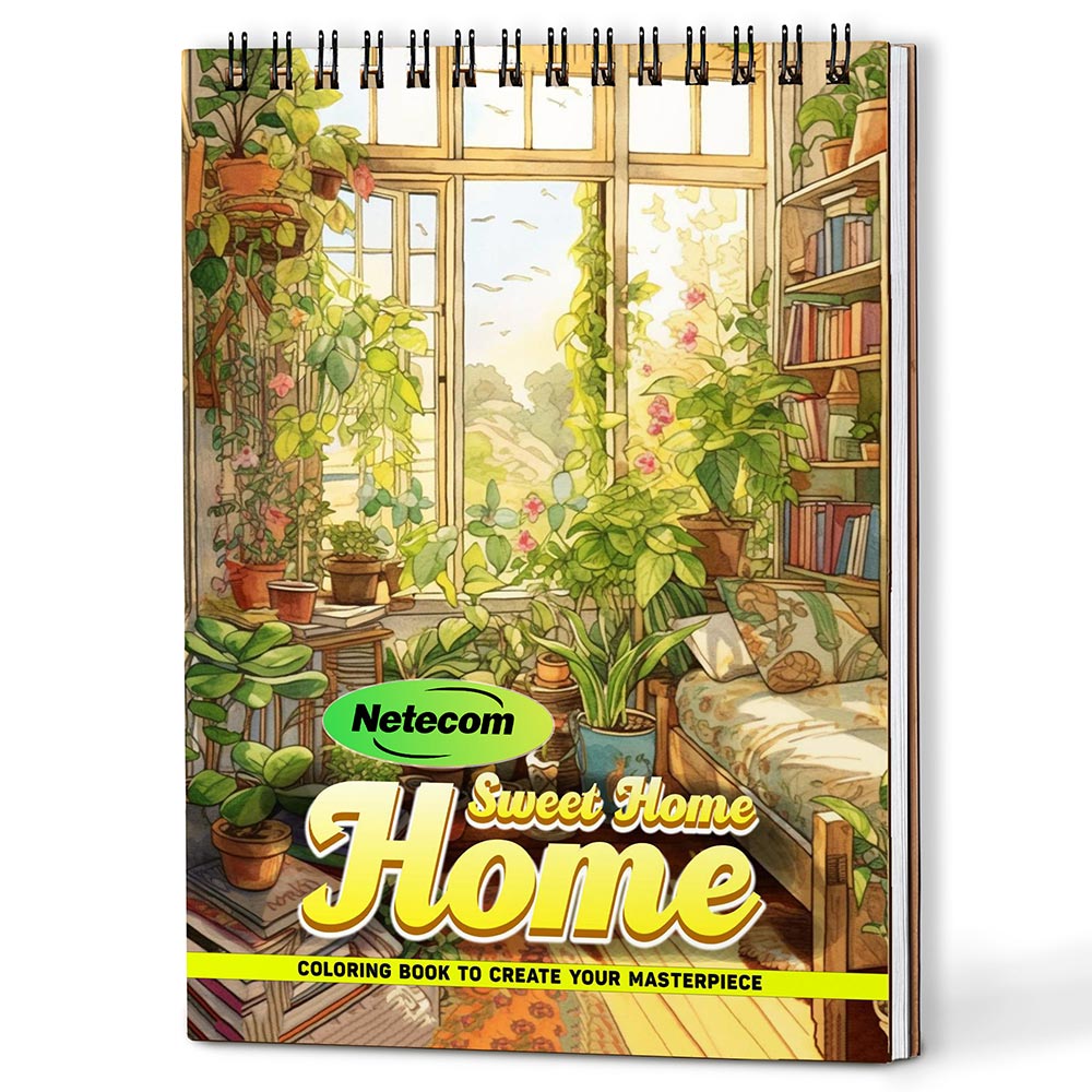 Home Sweet Home Coloring Book For Adults