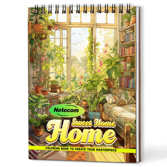 Home Sweet Home Coloring Book For Adults