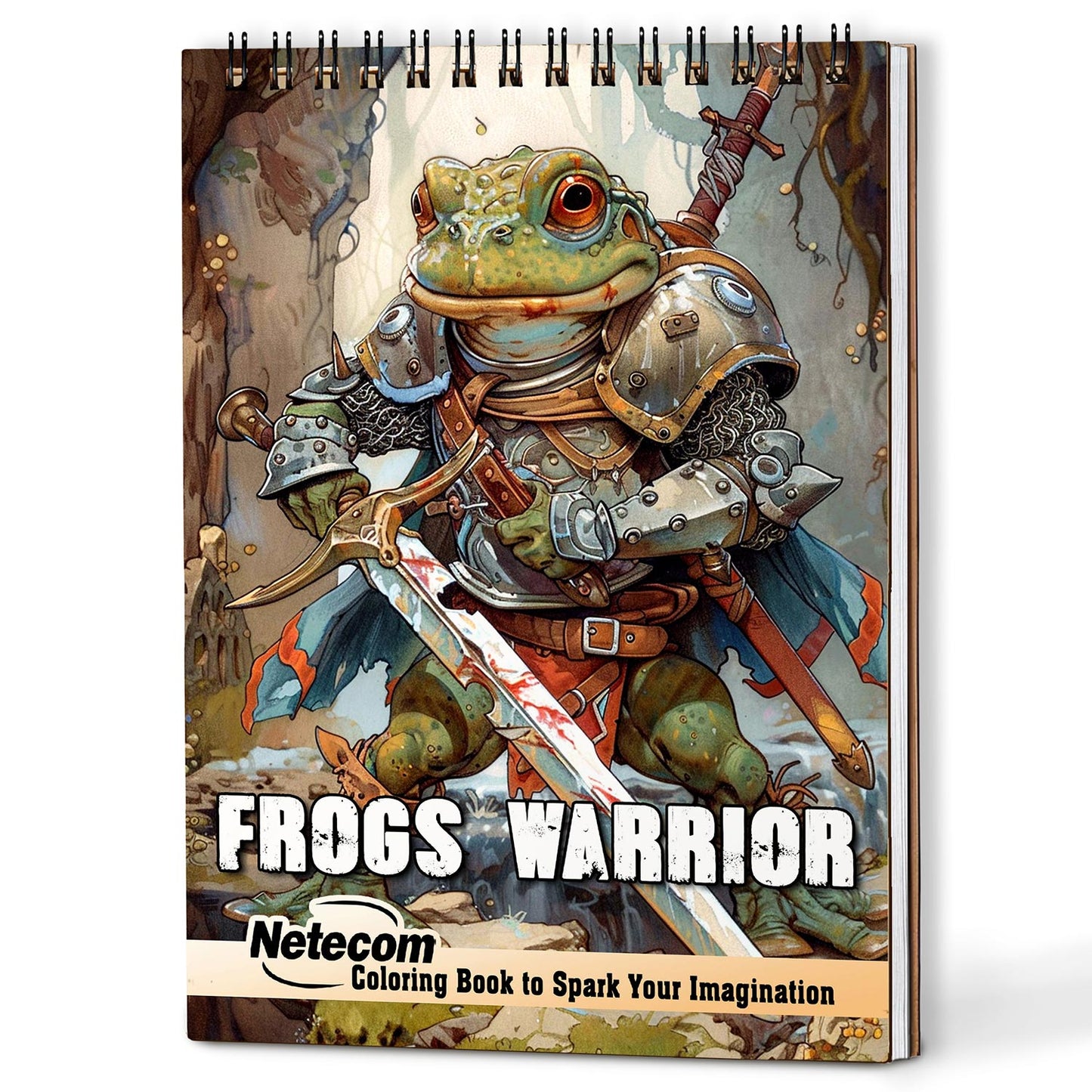 Netecom Frogs Warrior Coloring Book For Adults