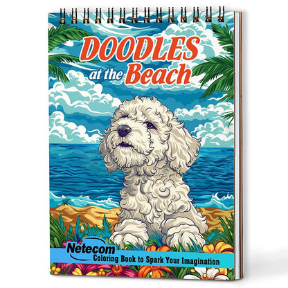 Netecom Doodles at the Beach Coloring Book For Adults