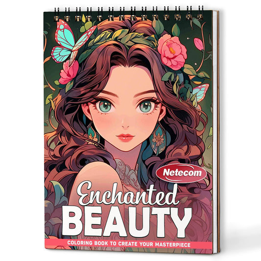 Netecom Enchanted Beauty Coloring Book For Adults