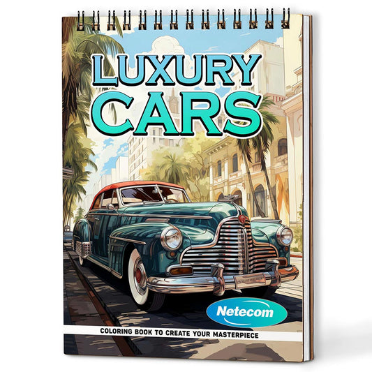 Luxury Cars Coloring Book For Adults