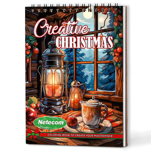 Netecom Creative Christmas Coloring Book For Adults