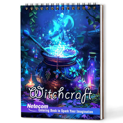 Netecom Witchcraft Coloring Book For Adults