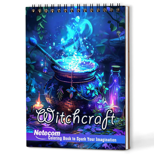 Netecom Witchcraft Coloring Book For Adults
