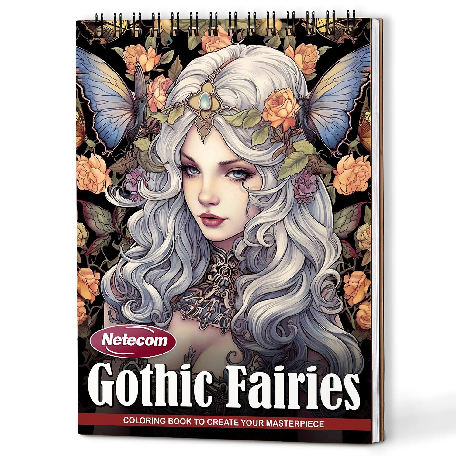Netecom Gothic Fairies Coloring Book For Adults