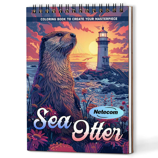 Netecom Sea Otter Coloring Book For Adults