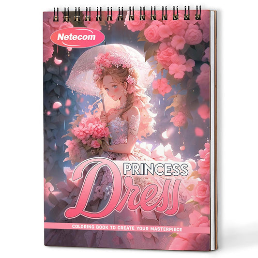 Netecom Princess Dress Coloring Book For Adults