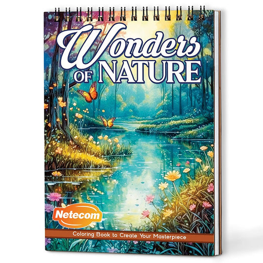 Netecom Wonders of Nature Coloring Book For Adults
