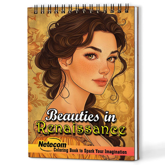 Netecom Beauties in Renaissance Coloring Book For Adults