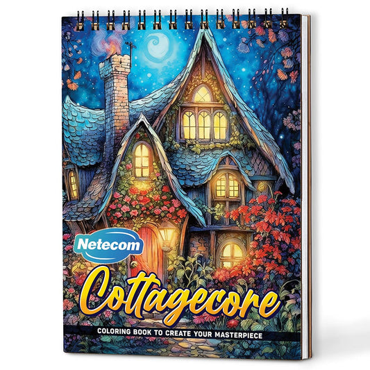 Netecom Cottagecore Coloring Book For Adults