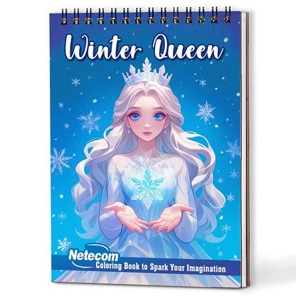 Netecom Winter Queen Coloring Book For Adults