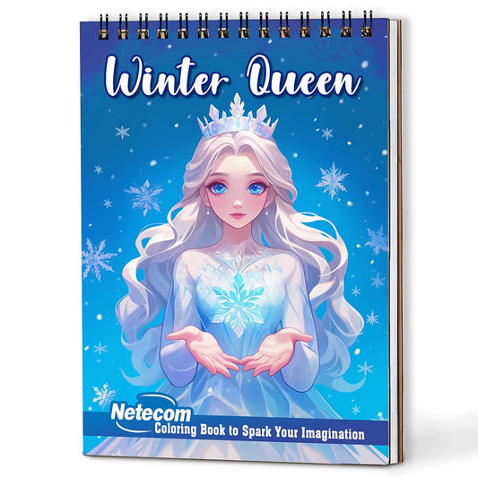 Netecom Winter Queen Coloring Book For Adults