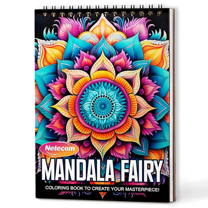 Netecom Mandala Fairy Coloring Book For Adults