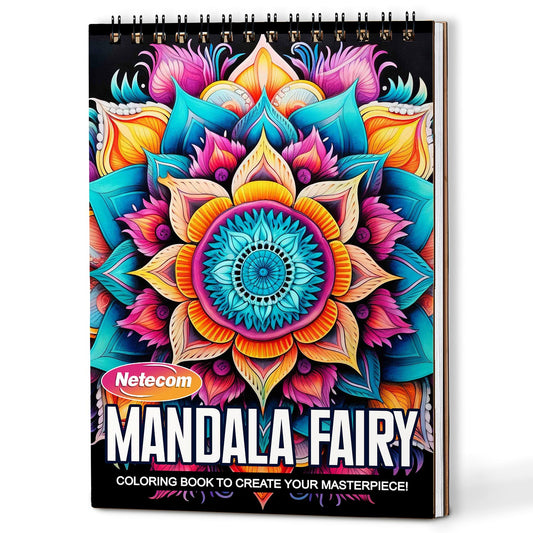 Netecom Mandala Fairy Coloring Book For Adults