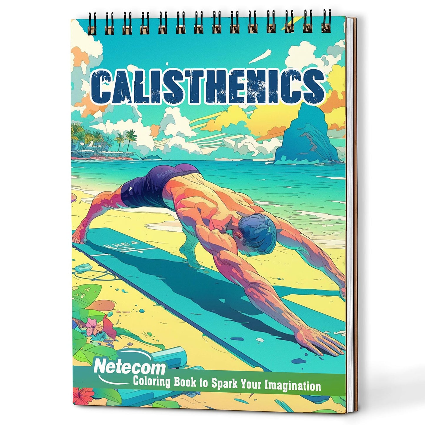 Netecom Calisthenics Coloring Book For Adults