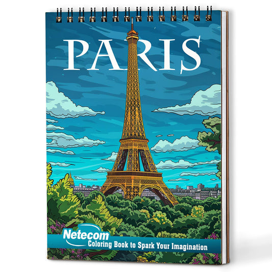 Netecom Paris Coloring Book For Adults