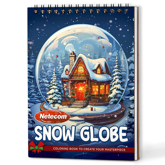 Netecom Snow Globe Coloring Book For Adults