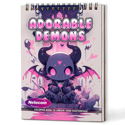 Adorable Demons Coloring Book For Adults