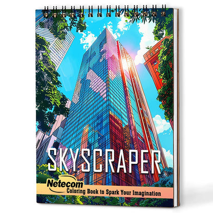 Netecom Skyscraper Coloring Book For Adults