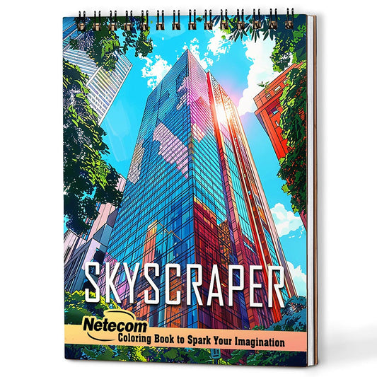 Netecom Skyscraper Coloring Book For Adults