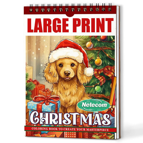 Netecom Country Christmas Coloring Book For Adults