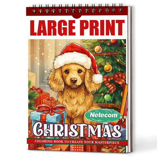 Netecom Country Christmas Coloring Book For Adults