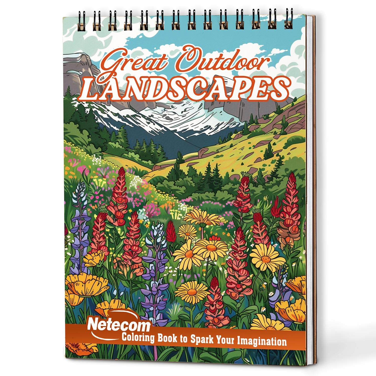 Netecom Great Outdoor Landscapes Coloring Book For Adults