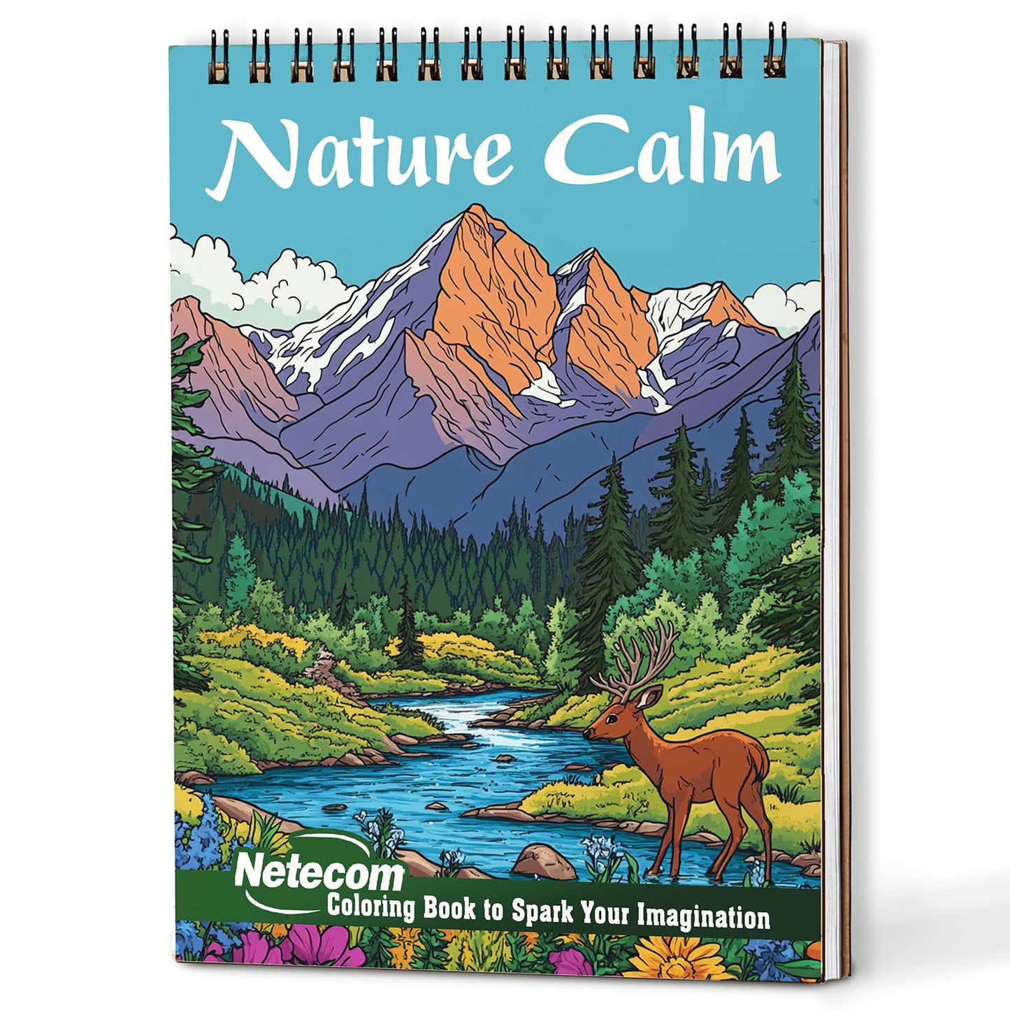 Netecom Nature Calm Coloring Book For Adults