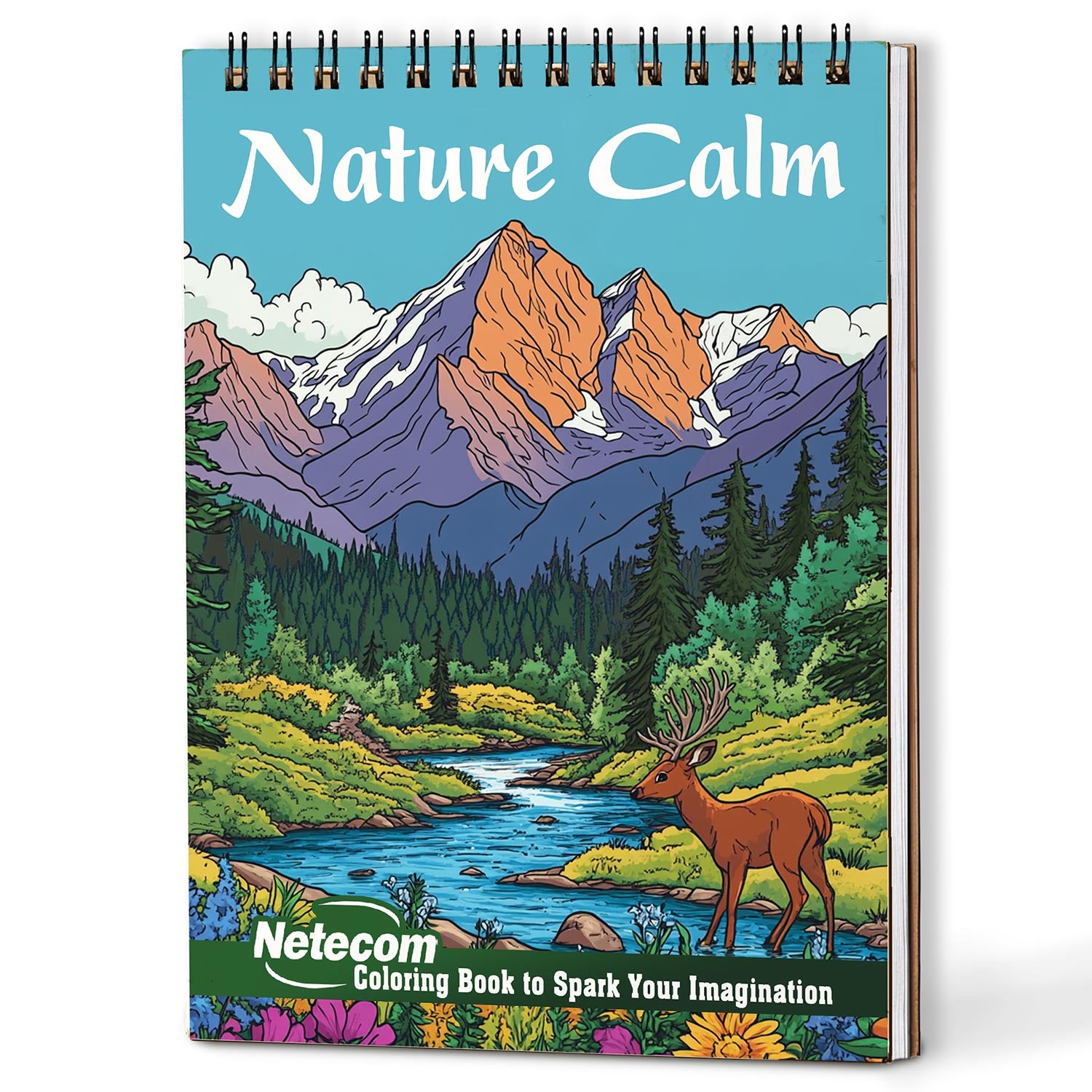 Netecom Nature Calm Coloring Book For Adults