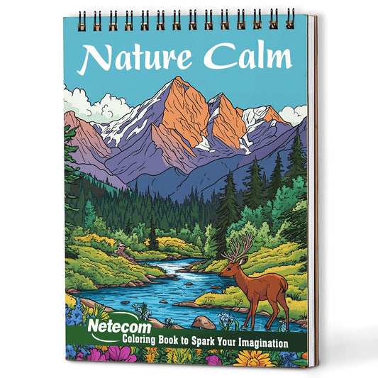 Netecom Nature Calm Coloring Book For Adults